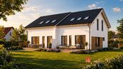 Novostavba dvojdomek v en. třídě A, cena 9856000 CZK / objekt, nabízí 